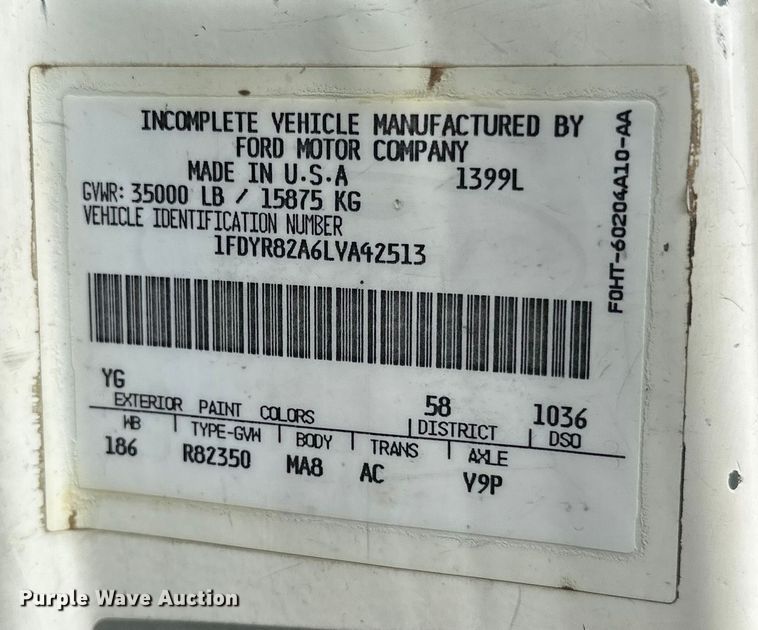 image for item FK1598 1990 Ford LN8000 water truck