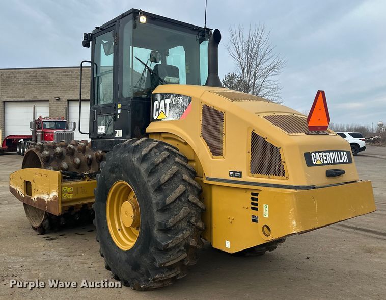 image for item FK1638 2011 Caterpillar CP56 single drum vibratory roller