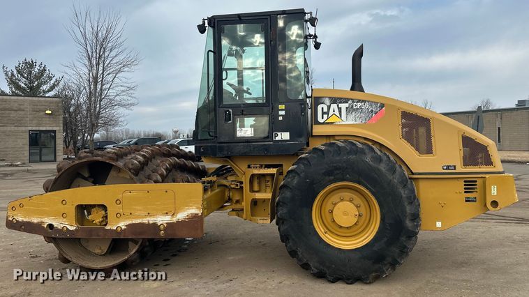 image for item FK1638 2011 Caterpillar CP56 single drum vibratory roller