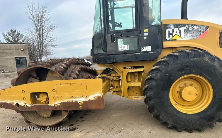 image for item FK1638 2011 Caterpillar CP56 single drum vibratory roller