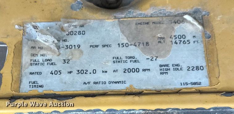 image for item FK1642 1998 Caterpillar D400 E Series II articulated haul truck