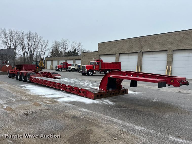 image for item FK1662 1990 Siebert 60T3A lowboy equipment trailer