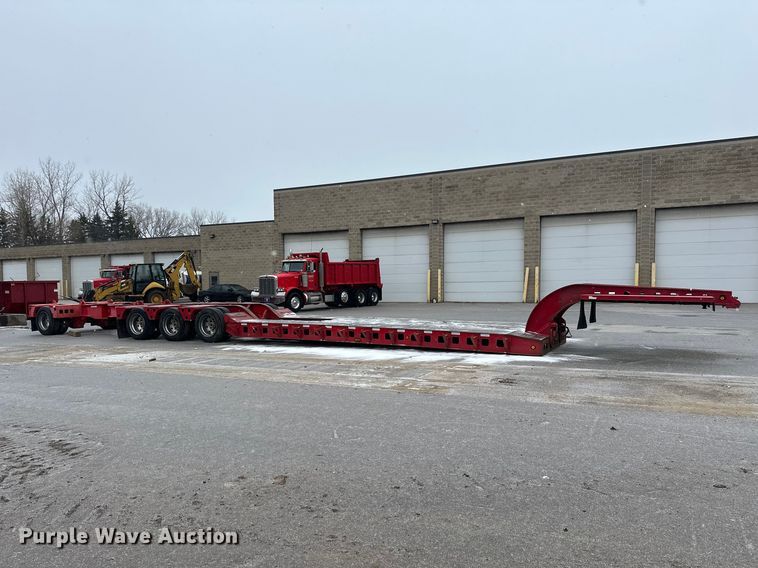 image for item FK1662 1990 Siebert 60T3A lowboy equipment trailer