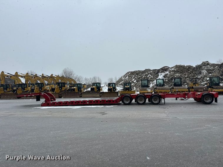 image for item FK1662 1990 Siebert 60T3A lowboy equipment trailer