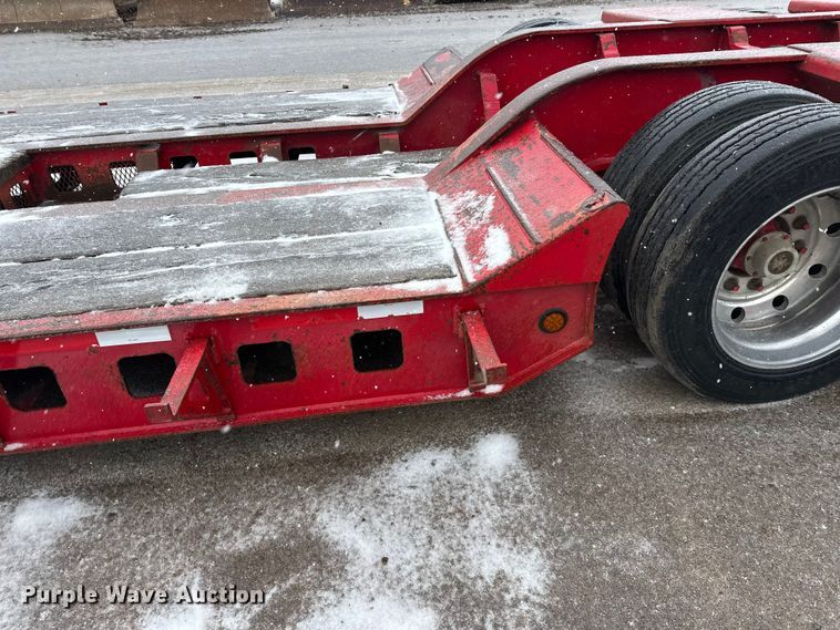 image for item FK1662 1990 Siebert 60T3A lowboy equipment trailer