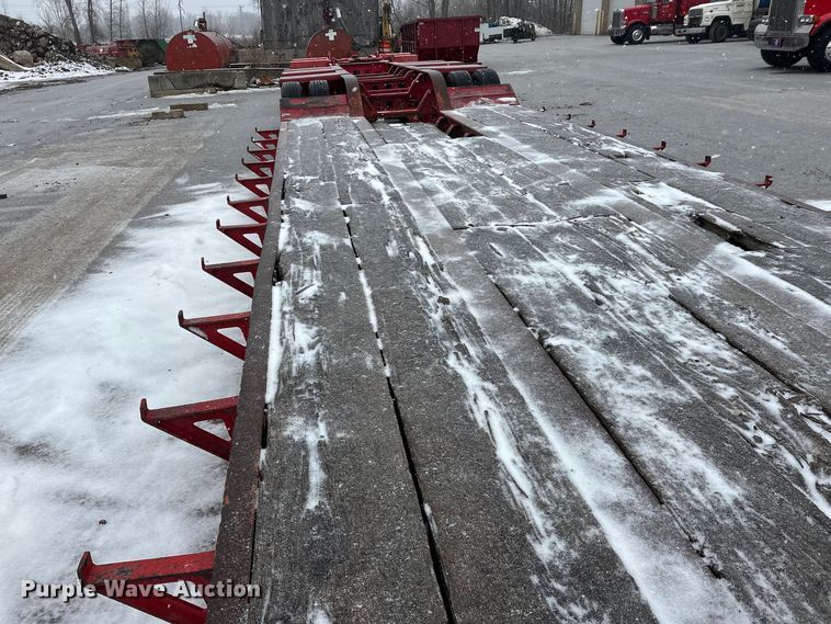 image for item FK1662 1990 Siebert 60T3A lowboy equipment trailer