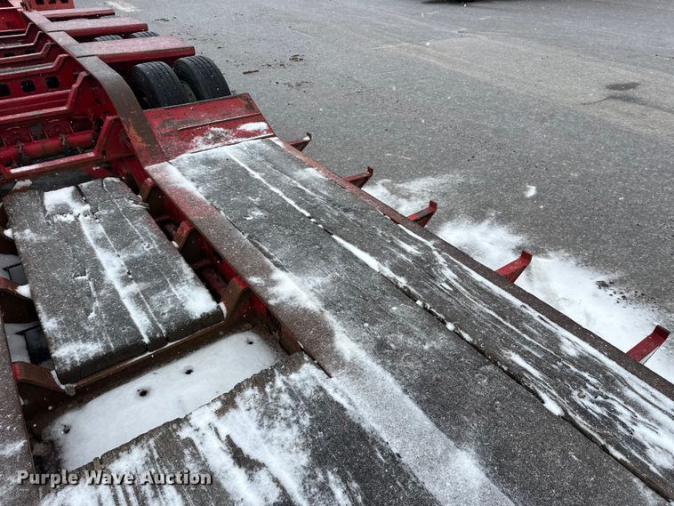 image for item FK1662 1990 Siebert 60T3A lowboy equipment trailer