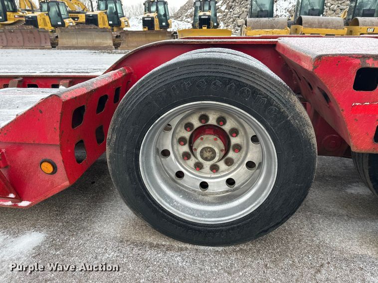 image for item FK1662 1990 Siebert 60T3A lowboy equipment trailer