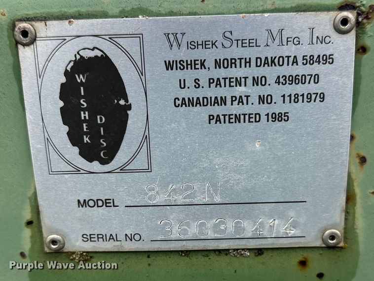 image for item FK1667 Wishek 842N tandem disk