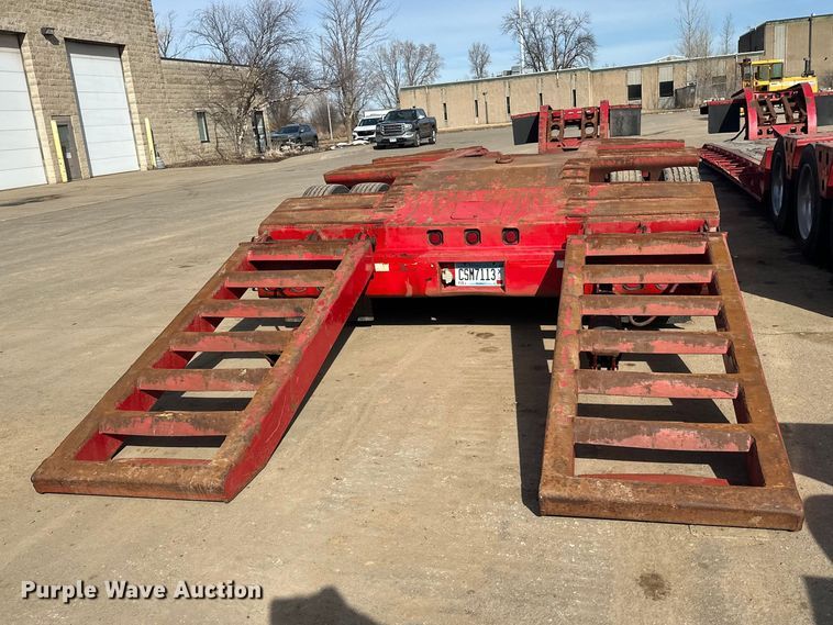image for item FK1677 1995 Kalyn Siebert 69T3A lowboy equipment trailer