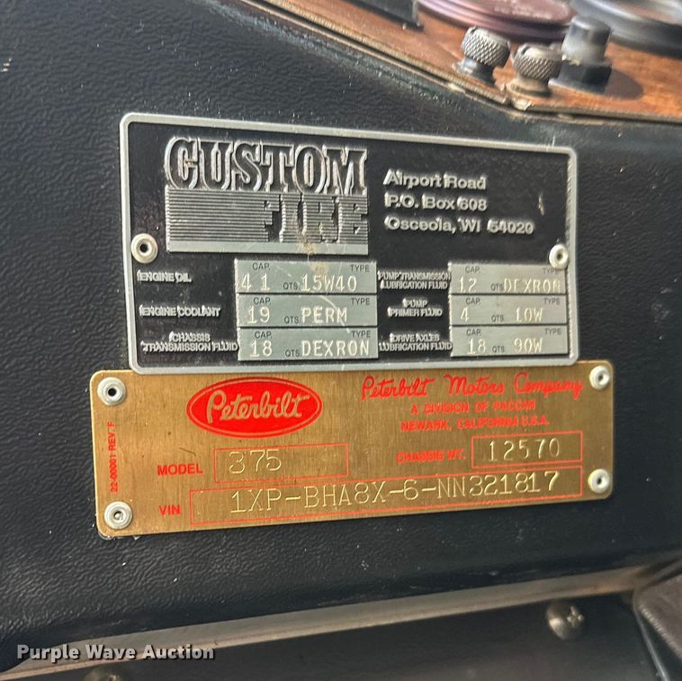 image for item FK1681 1992 Peterbilt 579 utility / service truck