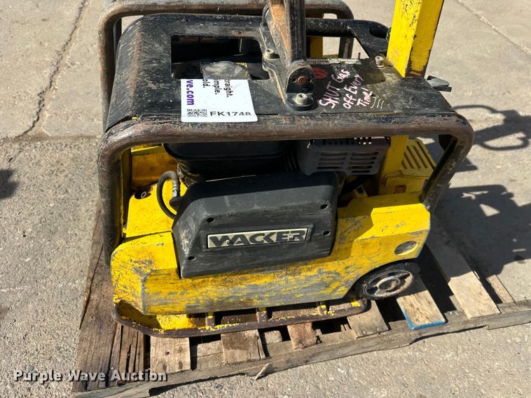 image for item FK1748 (2) Wacker Neuson plate compactors