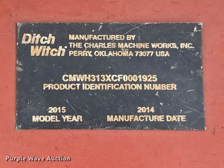 image for item DO8470 2015 Ditch Witch RT45 trencher