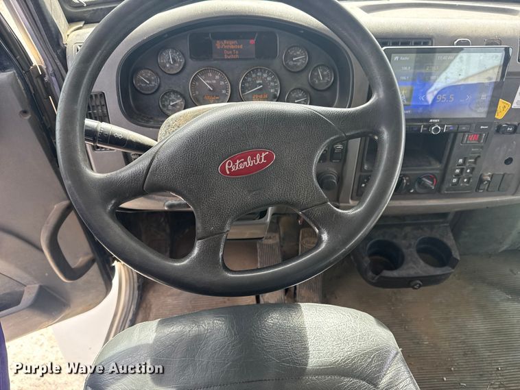 image for item DQ4345 2018 Peterbilt 337 dump flatbed truck