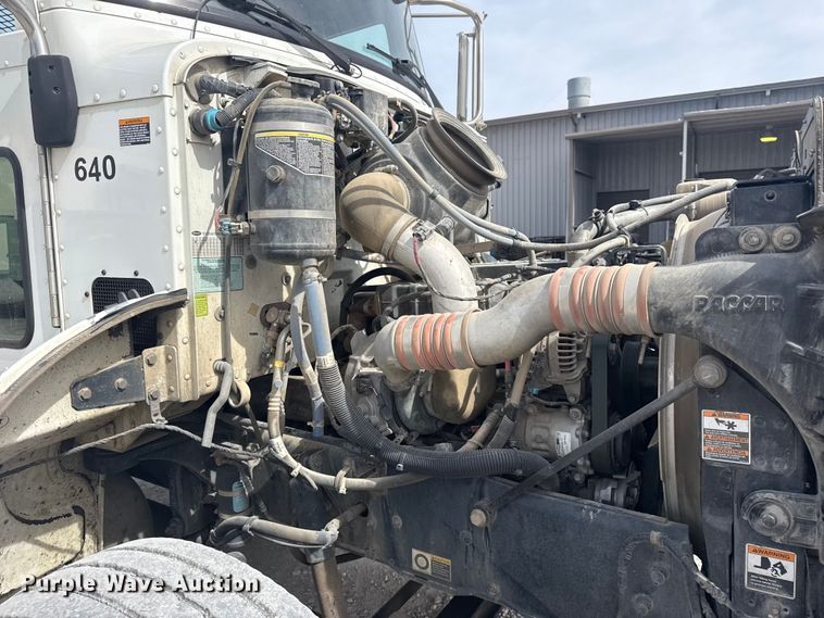 image for item DQ4345 2018 Peterbilt 337 dump flatbed truck