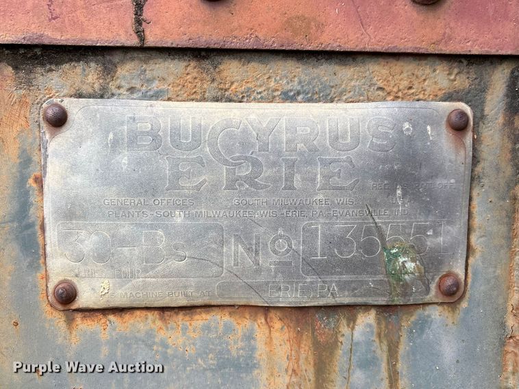 image for item DT0055 1974 Bucyrus-Erie 30-B Series 4 crane