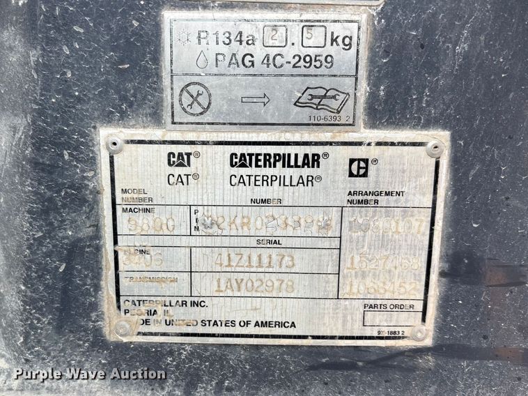 image for item DT0059 1998 Caterpillar 980G wheel loader