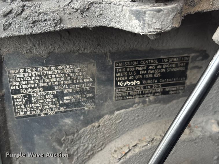 image for item DT0062 2015 Kubota SVL90-2 tracked skid steer loader