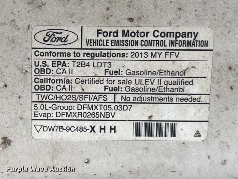 image for item DT0067 2013 Ford F150 XL pickup truck