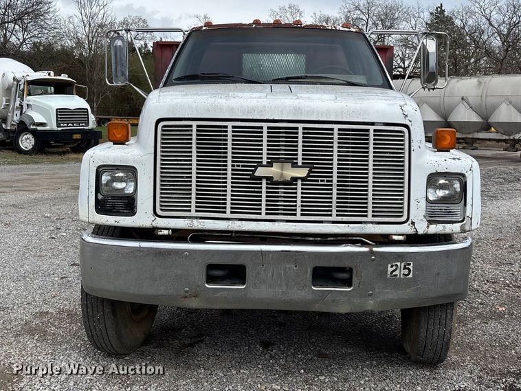 image for item DT0068 1990 Chevrolet C7 Kodiak dump flatbed truck