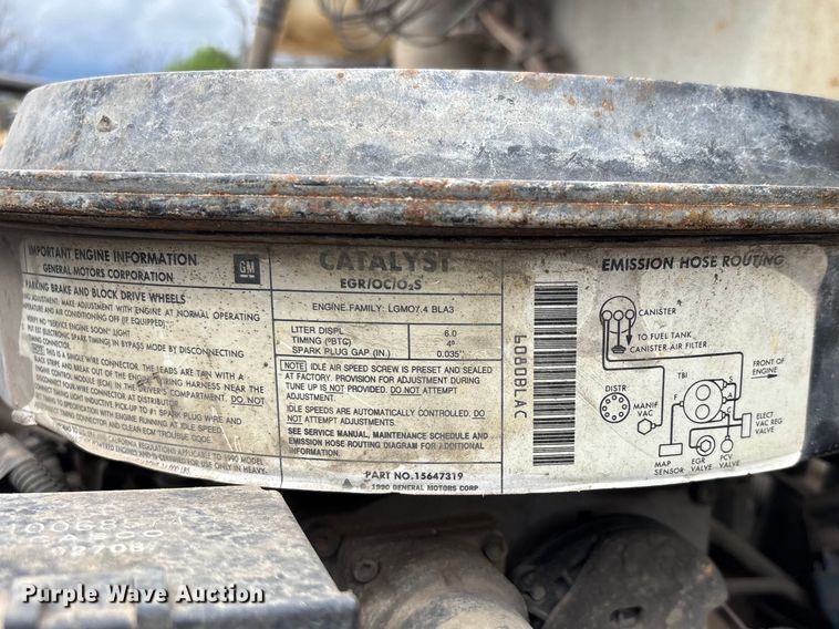 image for item DT0068 1990 Chevrolet C7 Kodiak dump flatbed truck