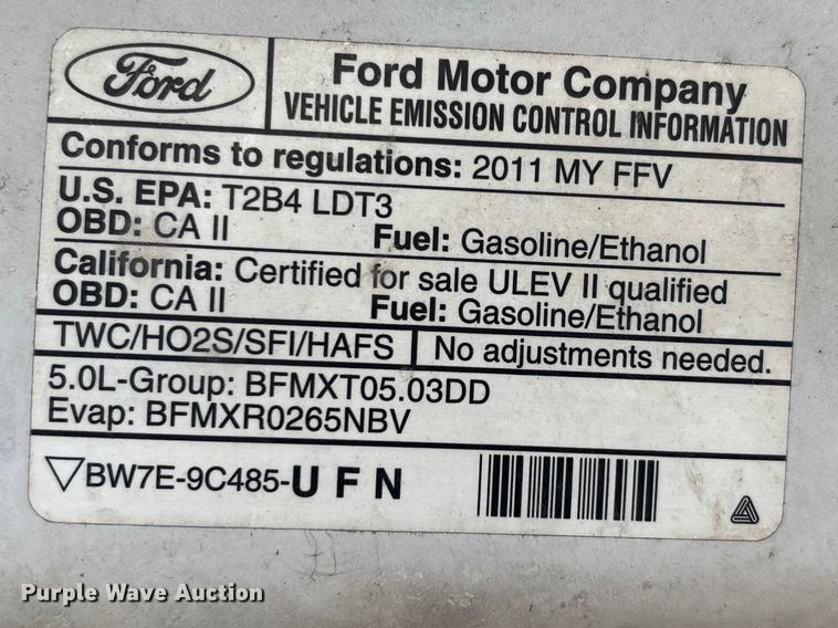 image for item DT0081 2011 Ford F150 pickup truck