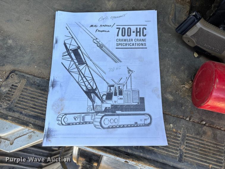 image for item DT0086 1974 Lima 700-HC crane