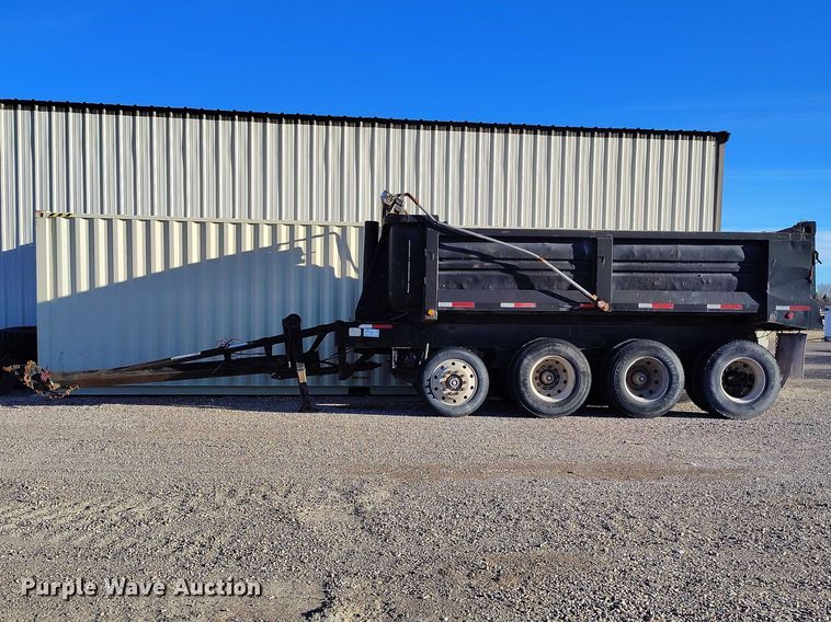 image for item DT0984 1995 Clement end dump pup trailer