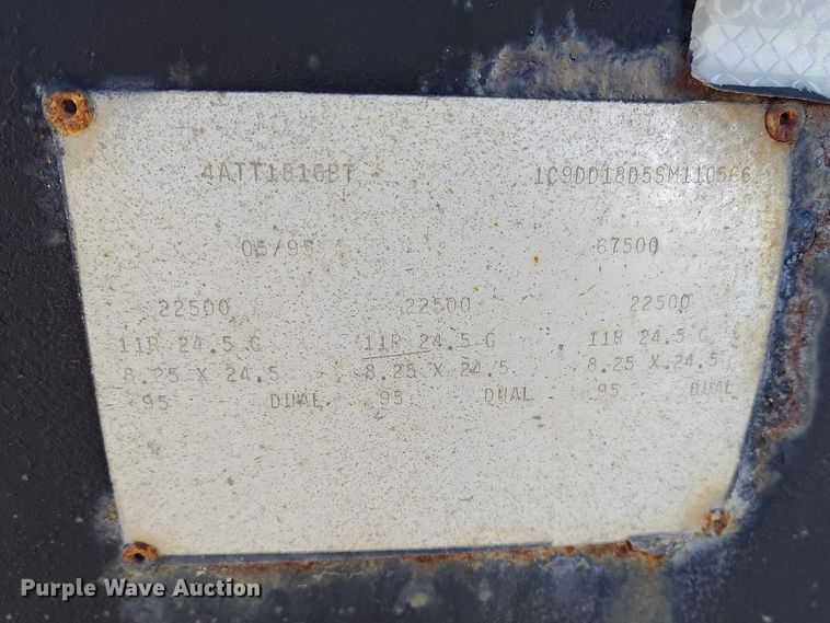 image for item DT0984 1995 Clement end dump pup trailer