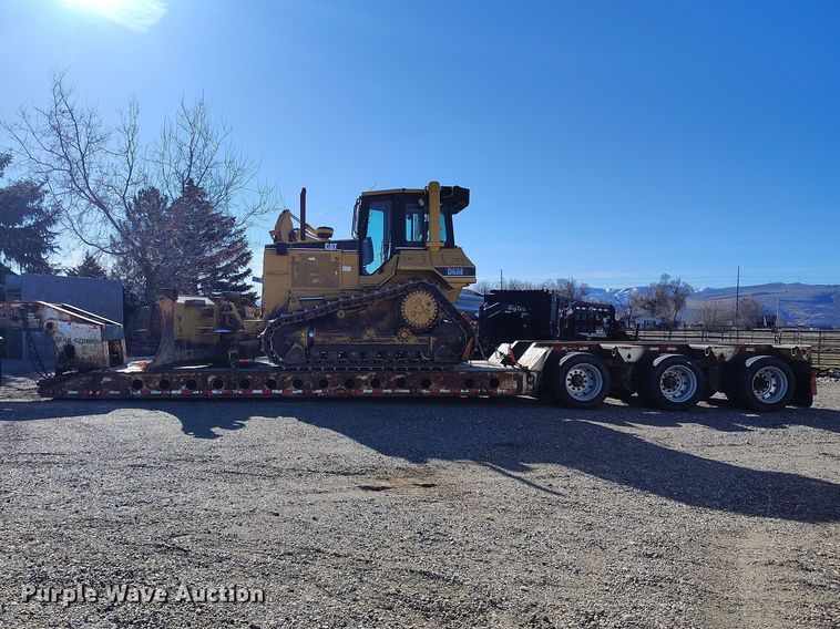 image for item DT0985 1995 Dakota Manufacturing Co. Trail-Eze lowboy equipment trailer