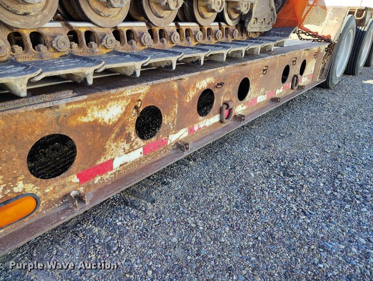 image for item DT0985 1995 Dakota Manufacturing Co. Trail-Eze lowboy equipment trailer