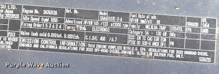 image for item DU2745 2023 Komatsu PC210LC-11 excavator