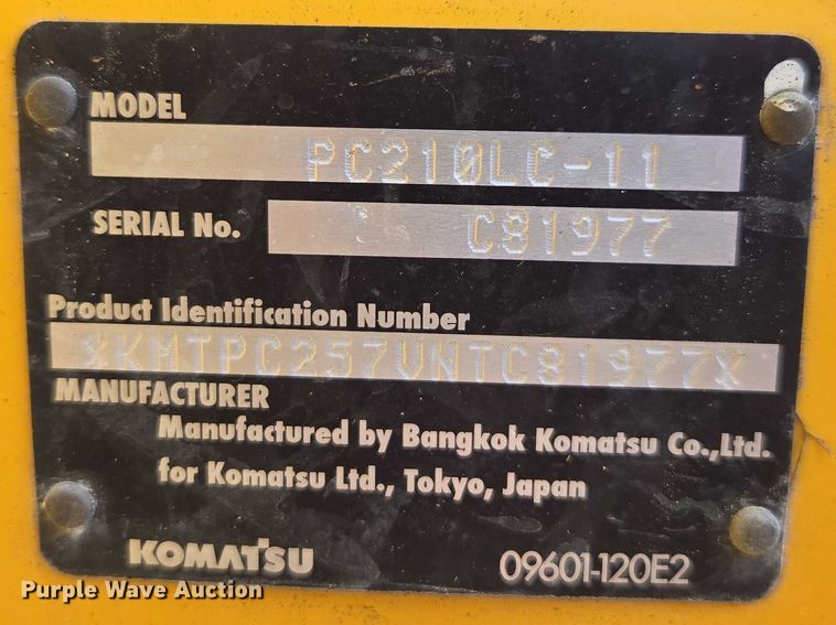 image for item DU2745 2023 Komatsu PC210LC-11 excavator