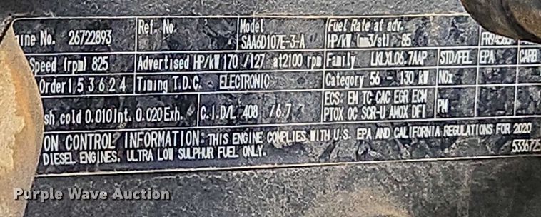 image for item DU2747 2021 Komatsu WA320-8 wheel loader