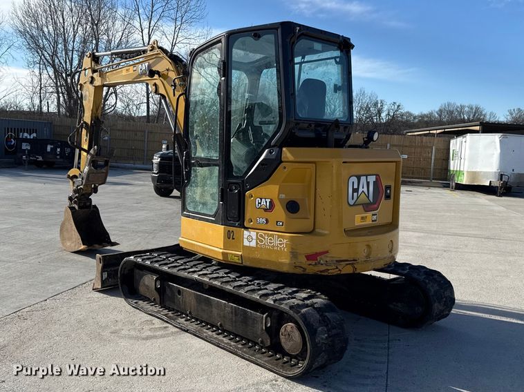 image for item DZ4405 2023 Caterpillar 305 CR mini excavator