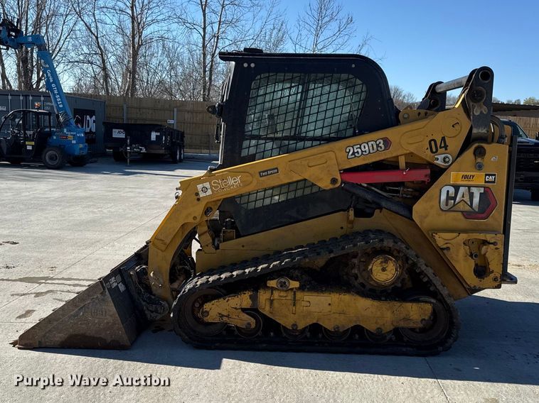 image for item DZ4407 2023 Caterpillar 259D3 tracked skid steer loader