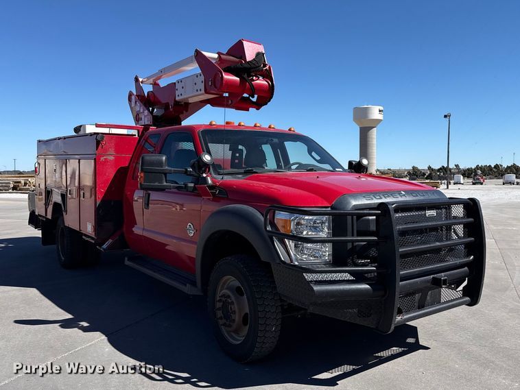 image for item DZ5187 2015 Ford F550 Ext. cab bucket truck