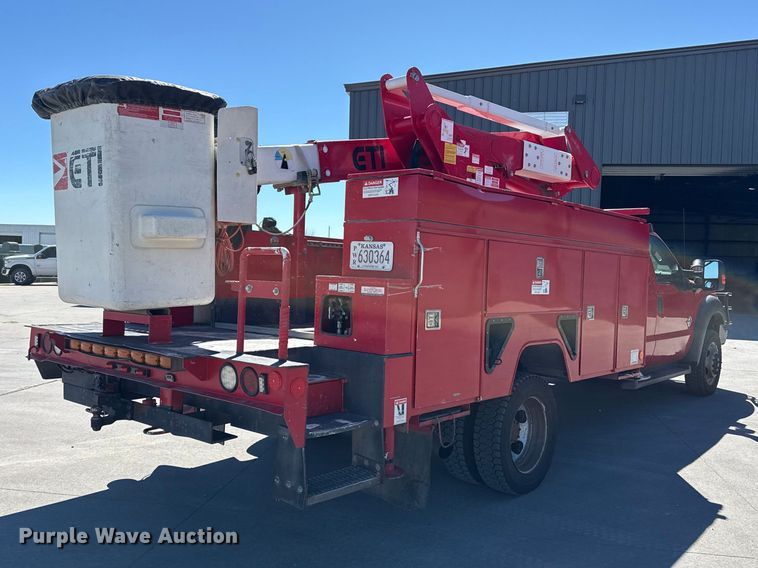 image for item DZ5187 2015 Ford F550 Ext. cab bucket truck