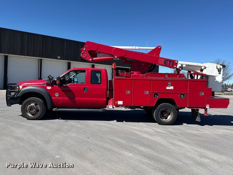 image for item DZ5187 2015 Ford F550 Ext. cab bucket truck