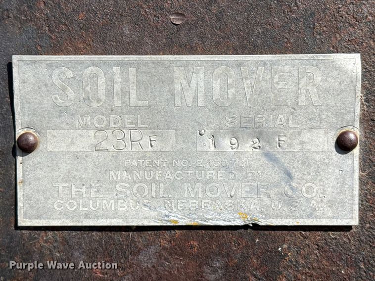 image for item DZ5263 Soil Mover Co 23RF scraper