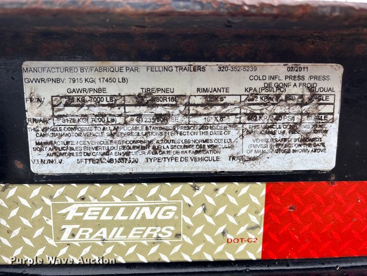 image for item EA4486 2011 Felling equipment trailer