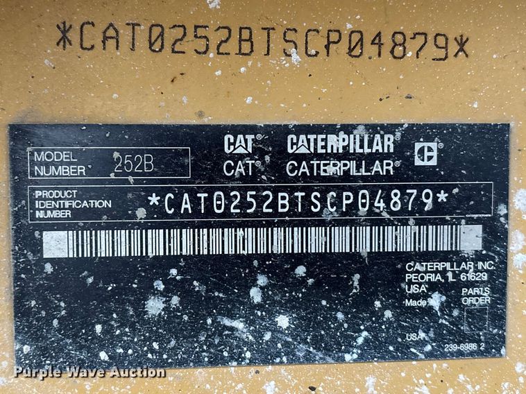 image for item EA4504 2008 Caterpillar 252B2 skid steer loader