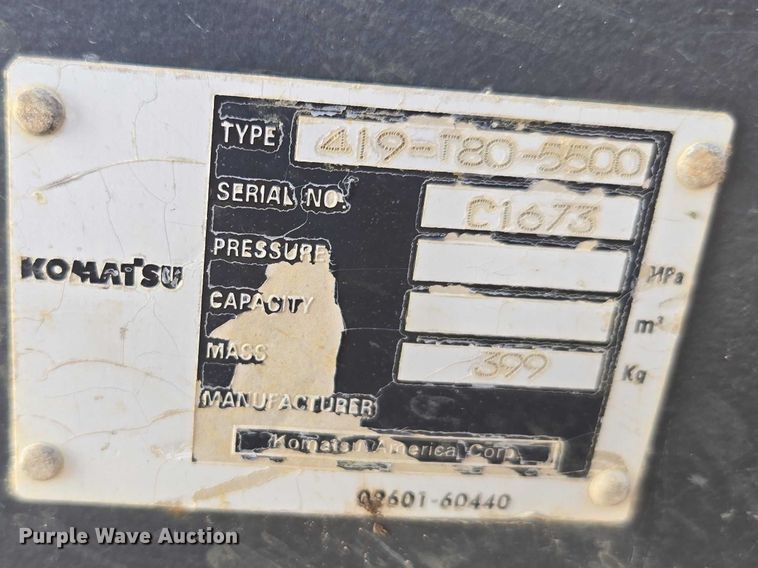 image for item EA5448 2021 Komatsu W320-8 wheel loader