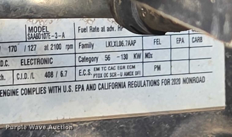 image for item EA5449 2021 Komatsu WA320-8 wheel loader