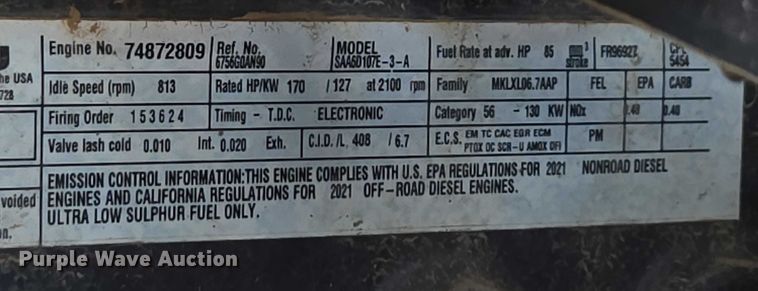 image for item EA5450 2022 Komatsu WA320-8 wheel loader