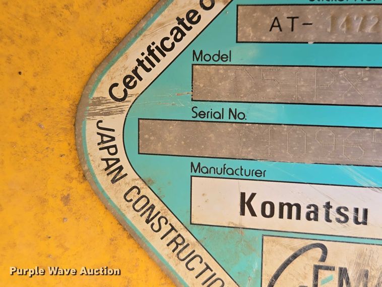image for item EA5452 2020 Komatsu D51PX-24 dozer