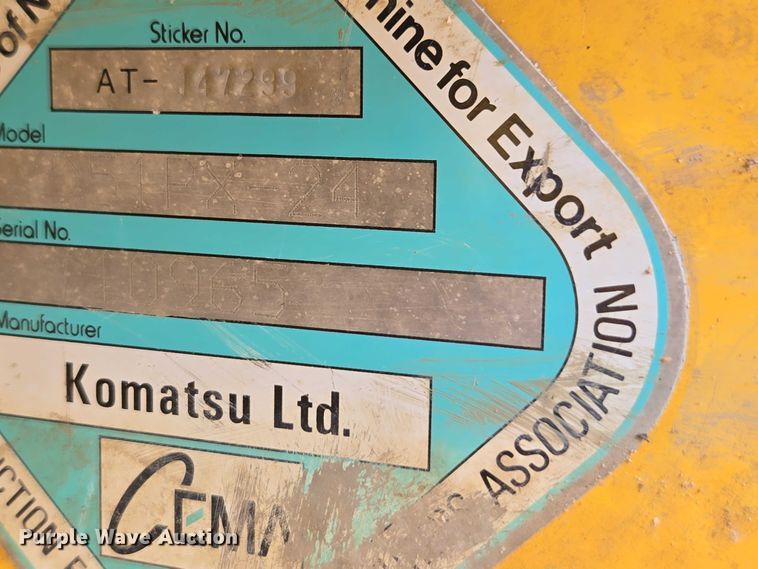 image for item EA5452 2020 Komatsu D51PX-24 dozer