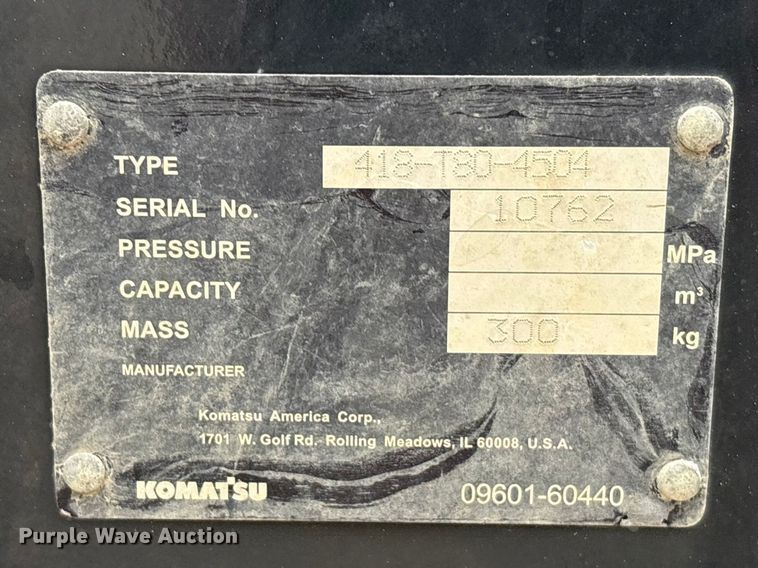 image for item EA7228 2019 Komatsu WA270 wheel loader