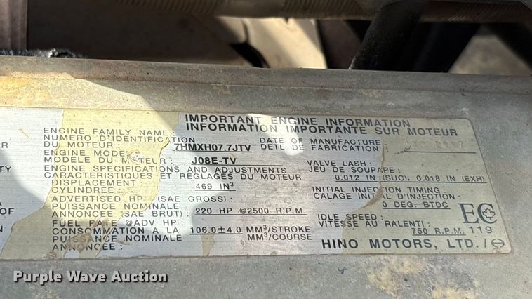 image for item EA7950 2008 Hino 268 utility / service truck