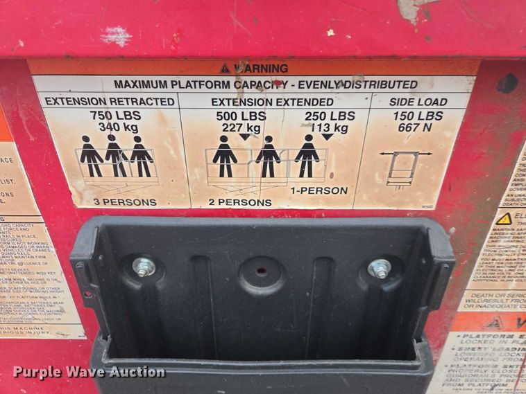 image for item EB1201 2015 MEC Crossover 2659 ERT scissor lift